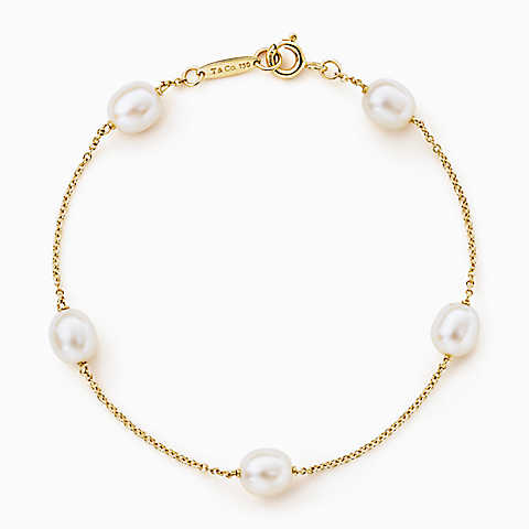 Elsa Peretti™ Pearls by the Yard™ 18k 金手链