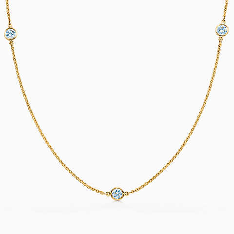 Elsa Peretti™ Diamonds by the Yard™ 18K金项链