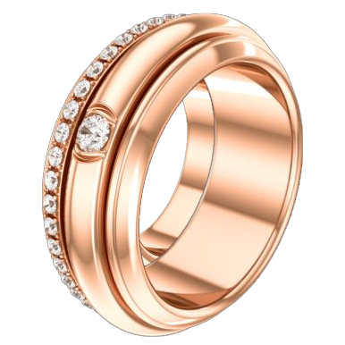 Possession戒指，18K玫瑰金，镶饰46颗圆形美钻