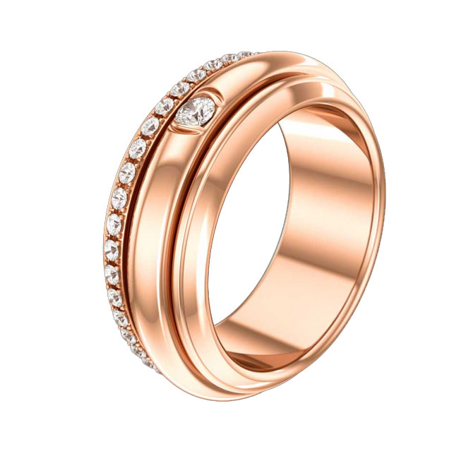 Possession戒指，18K玫瑰金，镶饰46颗圆形美钻