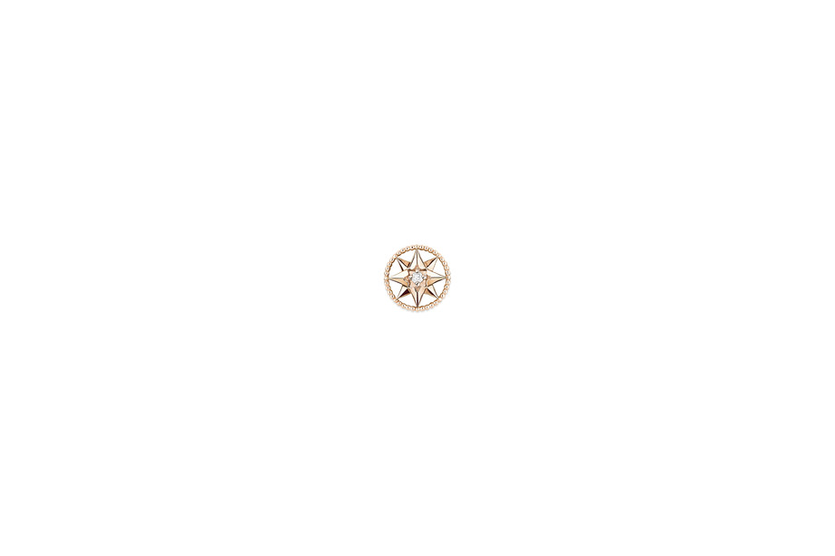 ROSE DES VENTS耳环，XS号 750/1000玫瑰金和钻石