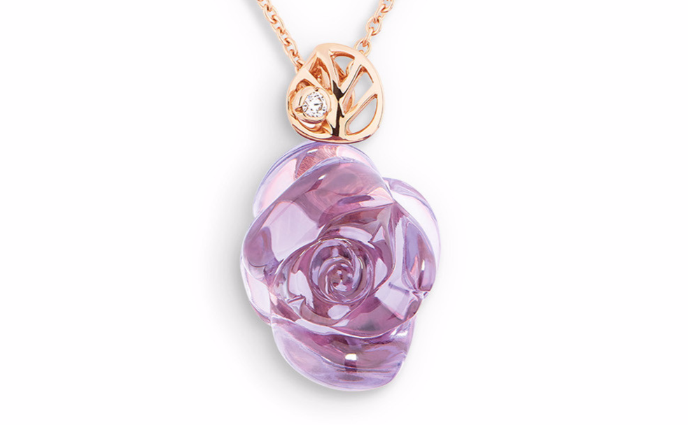 ROSE DIOR PRÉ CATELAN项链 750/1000玫瑰金和紫水晶