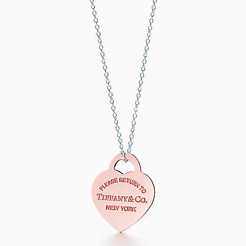 Return to Tiffany™系列Rubedo®金属和纯银小号Heart