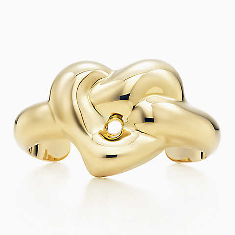Elsa Peretti™ 18k 金多节心形手镯