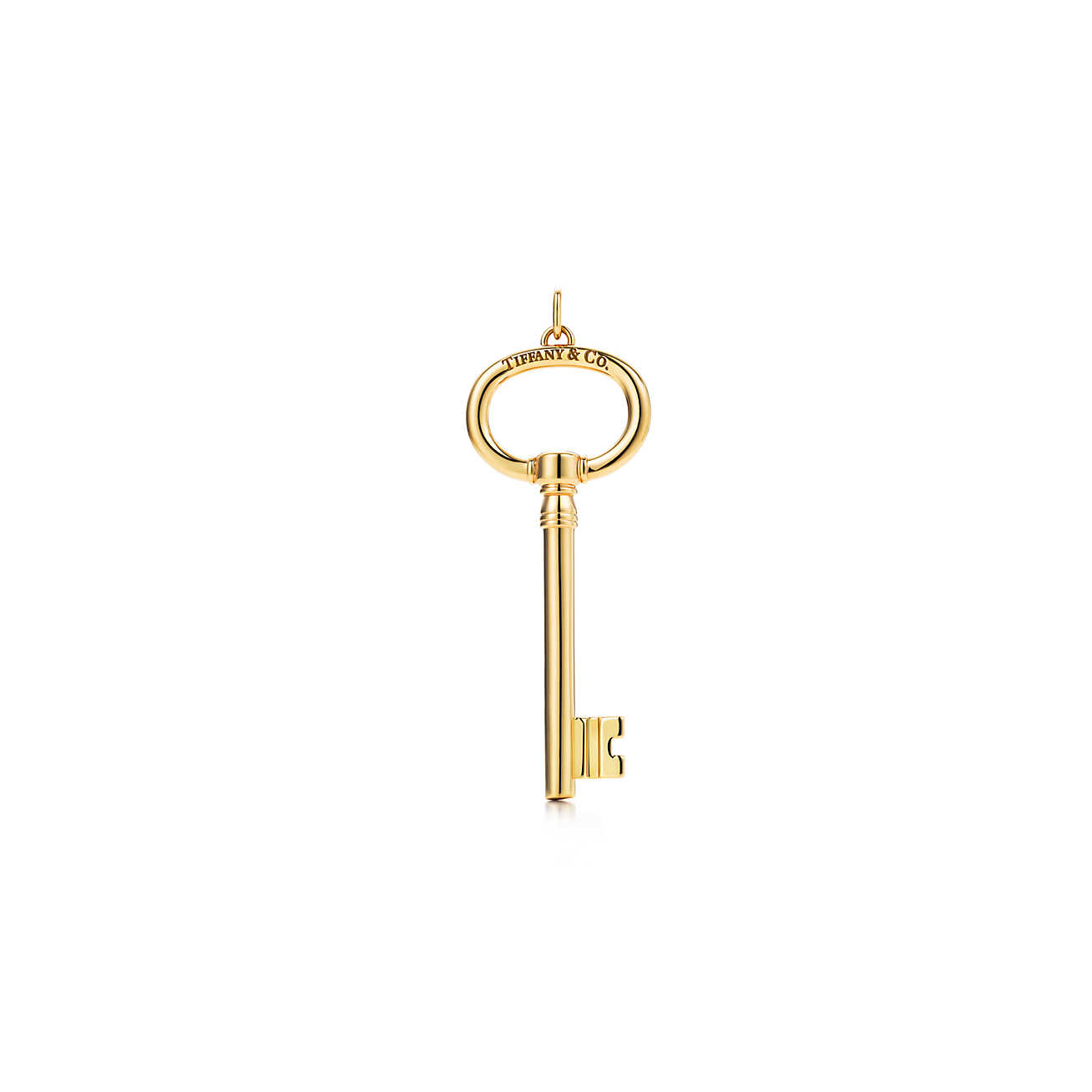 Tiffany Keys 18K 金椭圆形钥匙吊坠