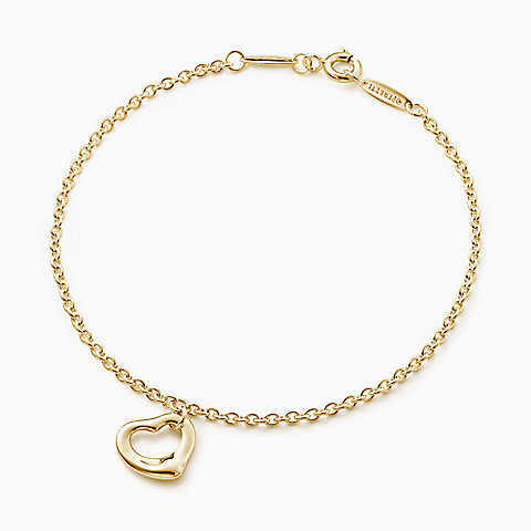 Elsa Peretti® Open Heart 18K 黄金手链