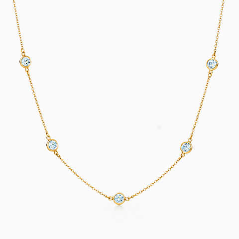 Elsa Peretti™ Diamonds by the Yard™ 18K金项链