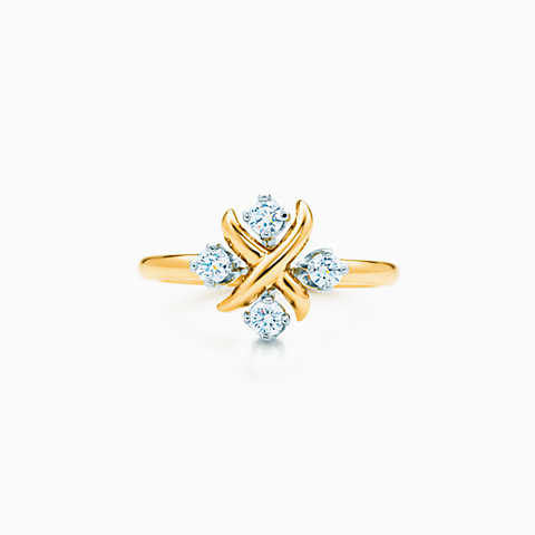 Jean Schlumberger Lynn 18K 金配铂金镶钻戒指
