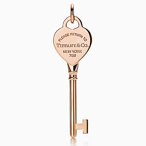 Tiffany Keys Return to Tiffany™ 系列 18K 玫瑰金心形钥