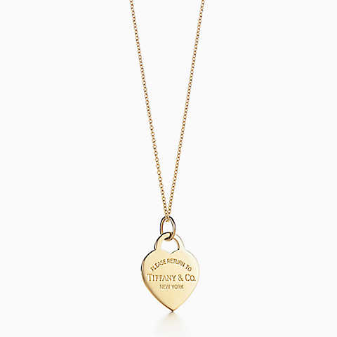 Return to Tiffany™ 系列 18K金 Heart Tag 中号吊饰