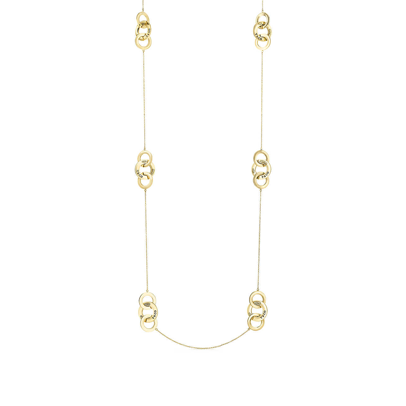 Tiffany 1837™ 系列 18K 金扣环项链