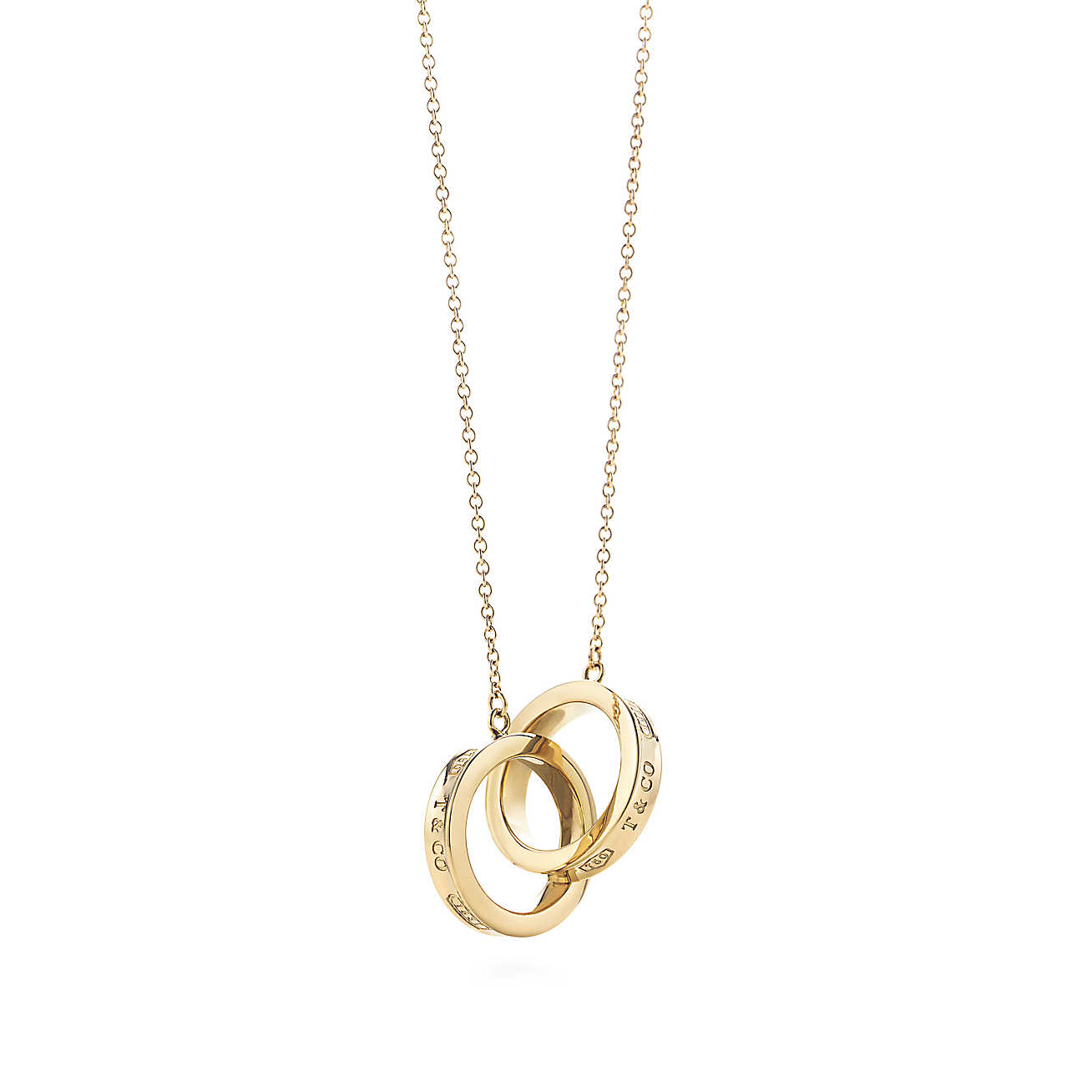 Tiffany 1837™ 系列 小号18k 金扣环吊坠