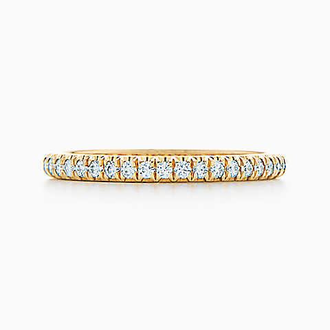 Tiffany Soleste 18K 金镶钻戒指