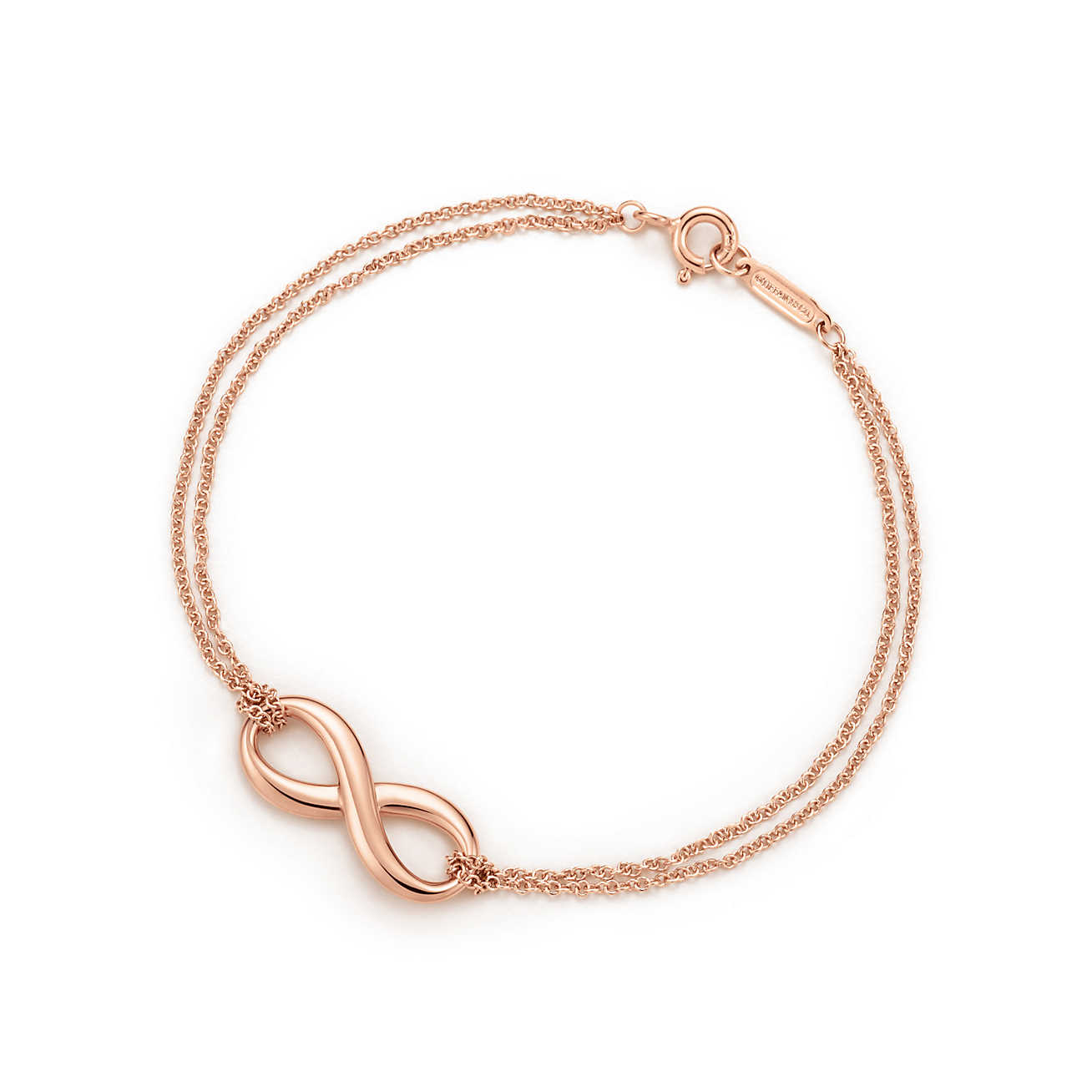Tiffany Infinity 18K 玫瑰金手链