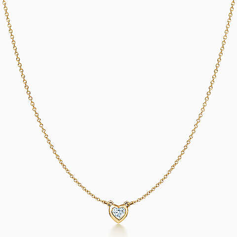 Elsa Peretti® Diamonds by the Yard™ 18K 金心形项链