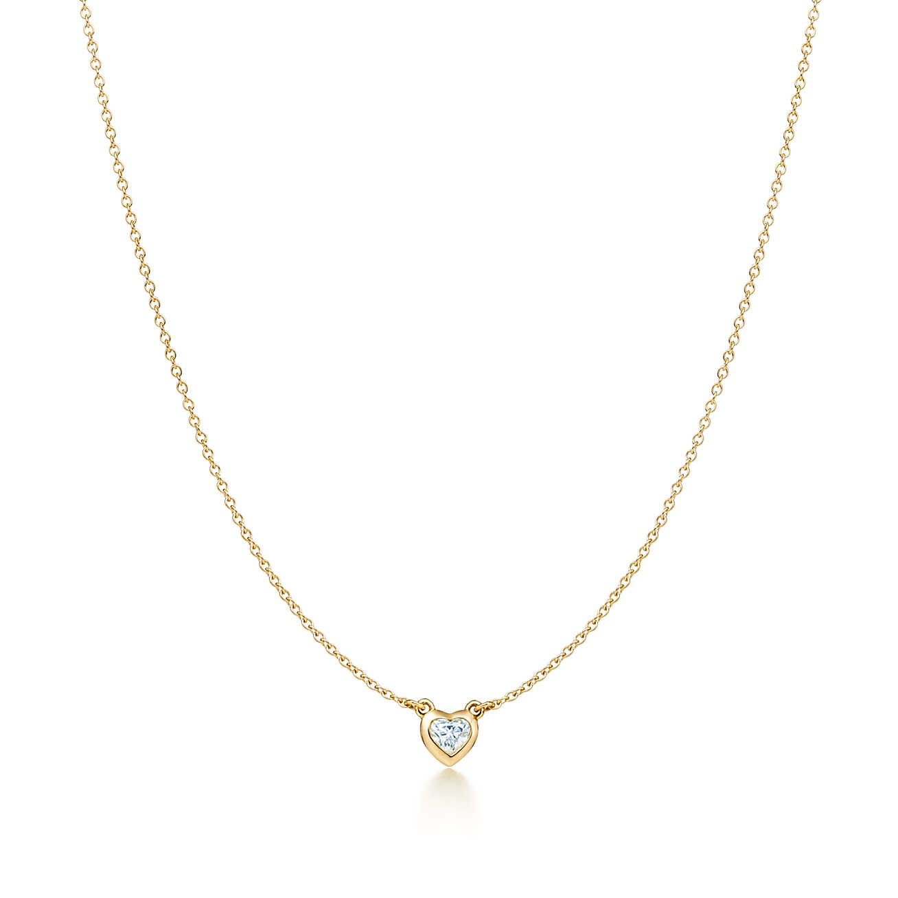 Elsa Peretti® Diamonds by the Yard™ 18K 金心形项链