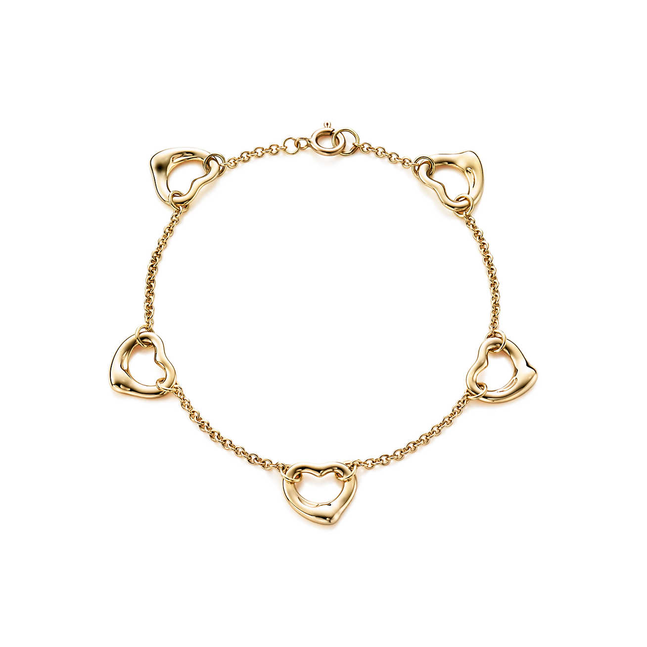 Elsa Peretti™ Open Heart 18K金手链