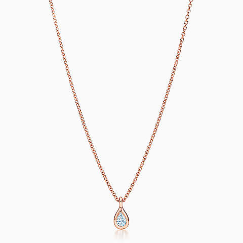 Elsa Peretti® Diamonds by the Yard™ 18K 玫瑰金吊坠