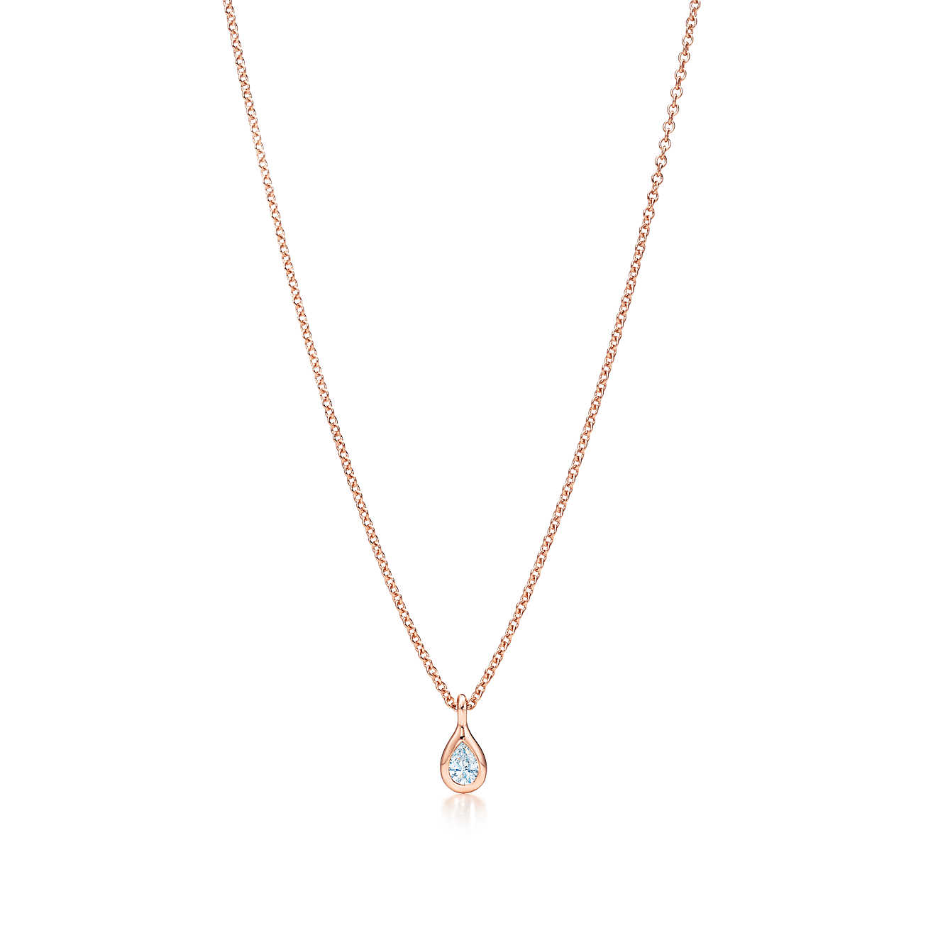 Elsa Peretti® Diamonds by the Yard™ 18K 玫瑰金吊坠