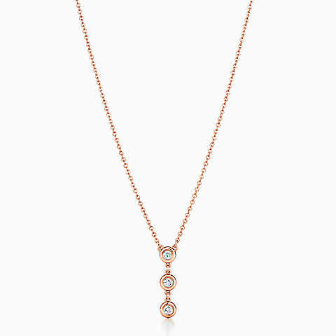 Elsa Peretti™ Diamonds by the Yard™ 18K 玫瑰金吊坠