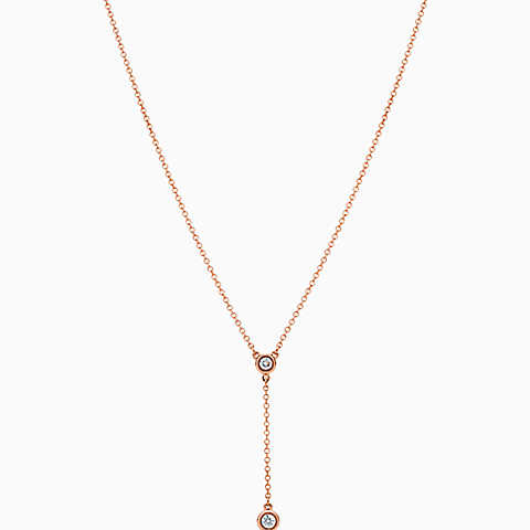 Elsa Peretti™ Diamonds by the Yard™ 18K 玫瑰金项链