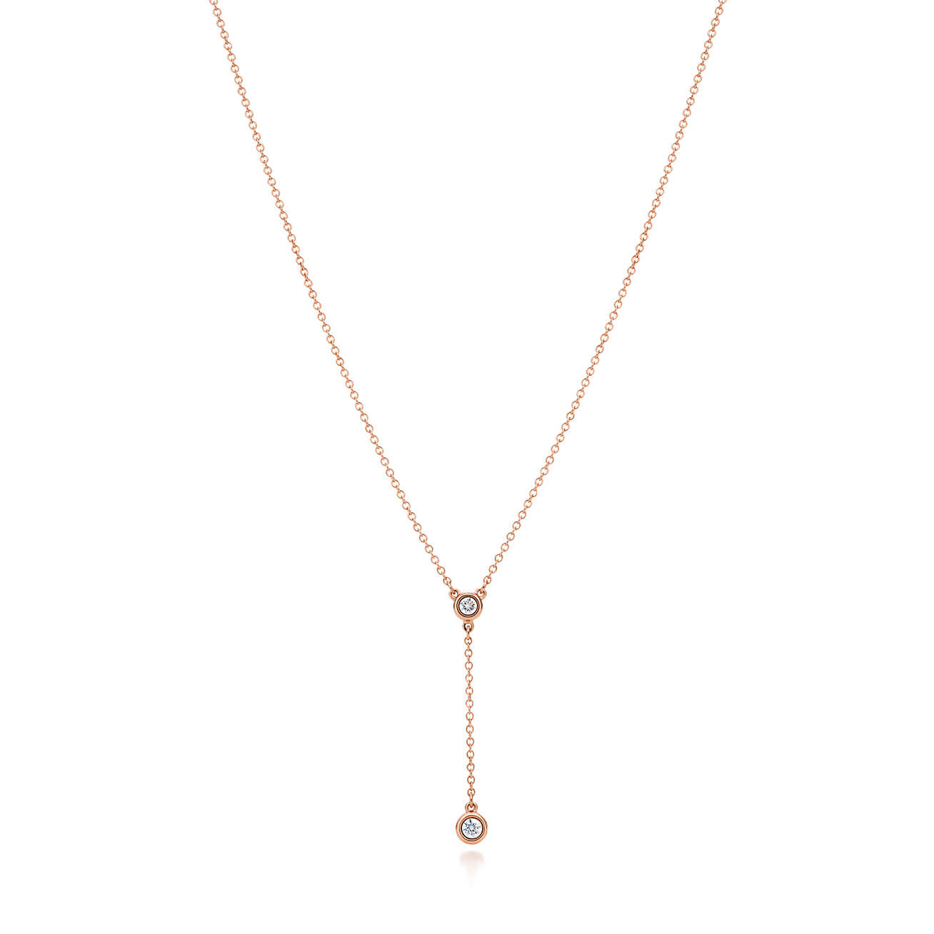 Elsa Peretti™ Diamonds by the Yard™ 18K 玫瑰金项链