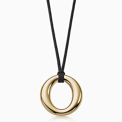 Elsa Peretti™ Sevillana 18K金配丝绳小号吊坠