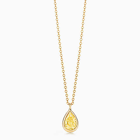 Elsa Peretti™ Diamonds by the Yard™ 18k 金镶黄钻吊坠