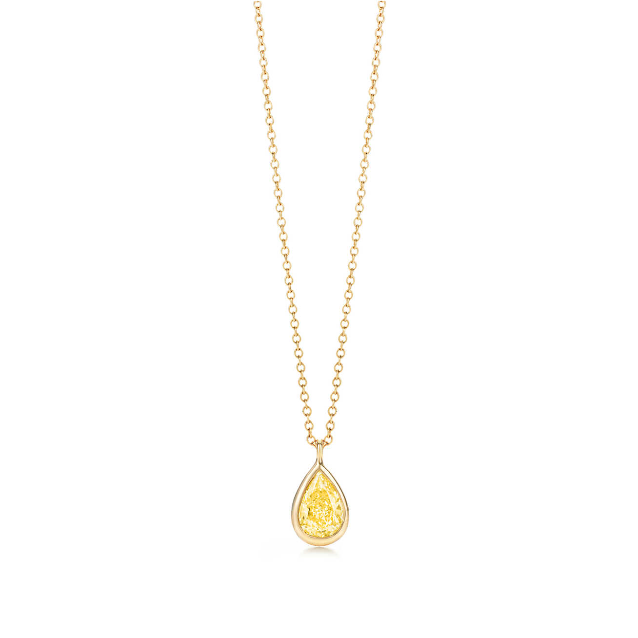 Elsa Peretti™ Diamonds by the Yard™ 18k 金镶黄钻吊坠