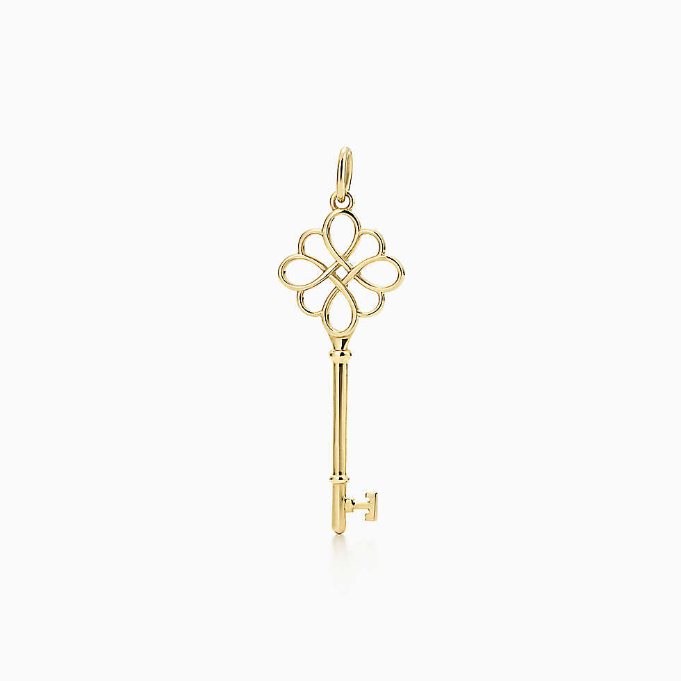 Tiffany Keys 18K 金八边形钥匙吊坠