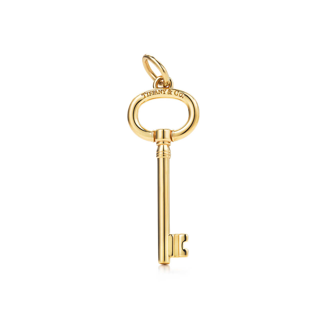 Tiffany Keys 18K 金小号椭圆形钥匙吊坠