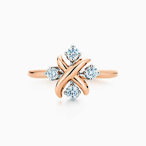 Jean Schlumberger Lynn 18K 玫瑰金镶钻戒指