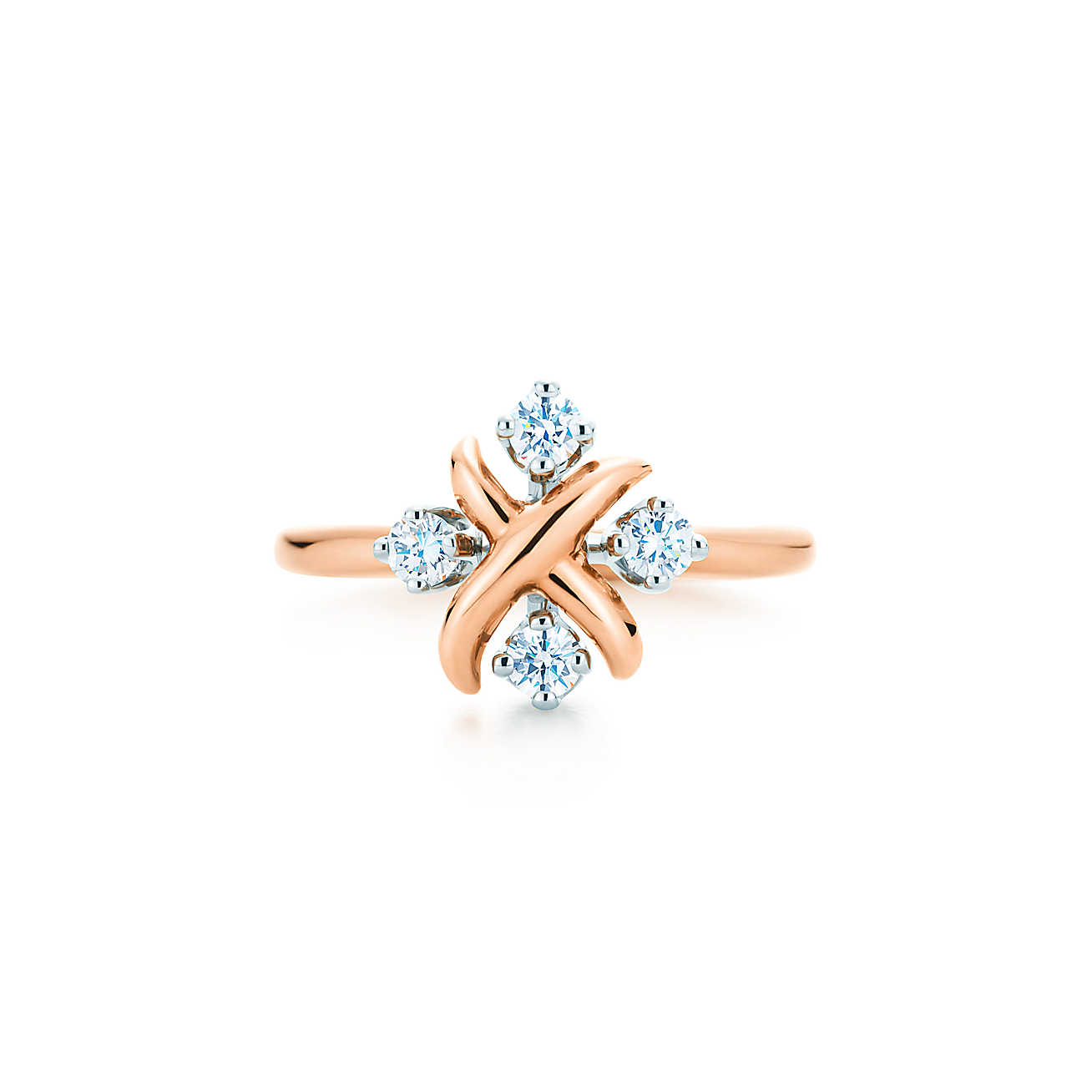 Jean Schlumberger Lynn 18K 玫瑰金镶钻戒指