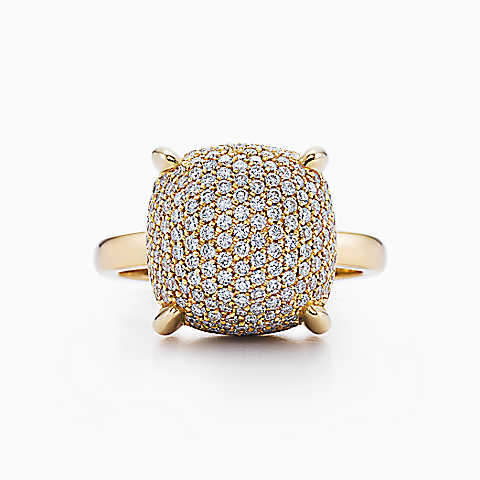 Paloma's Sugar Stacks 18K 金镶钻戒指