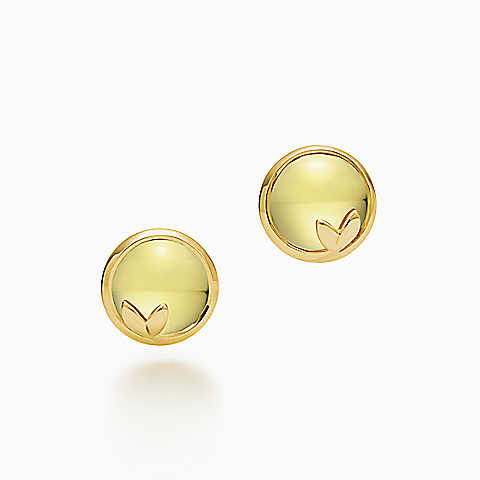Paloma Picasso™ Olive Leaf 18K 金镶黄水晶耳环