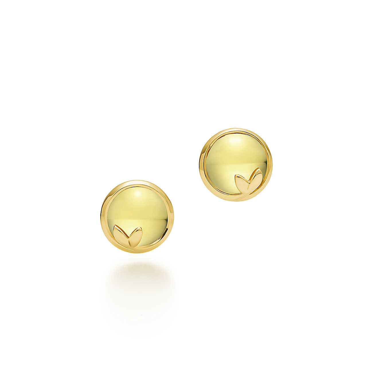 Paloma Picasso™ Olive Leaf 18K 金镶黄水晶耳环