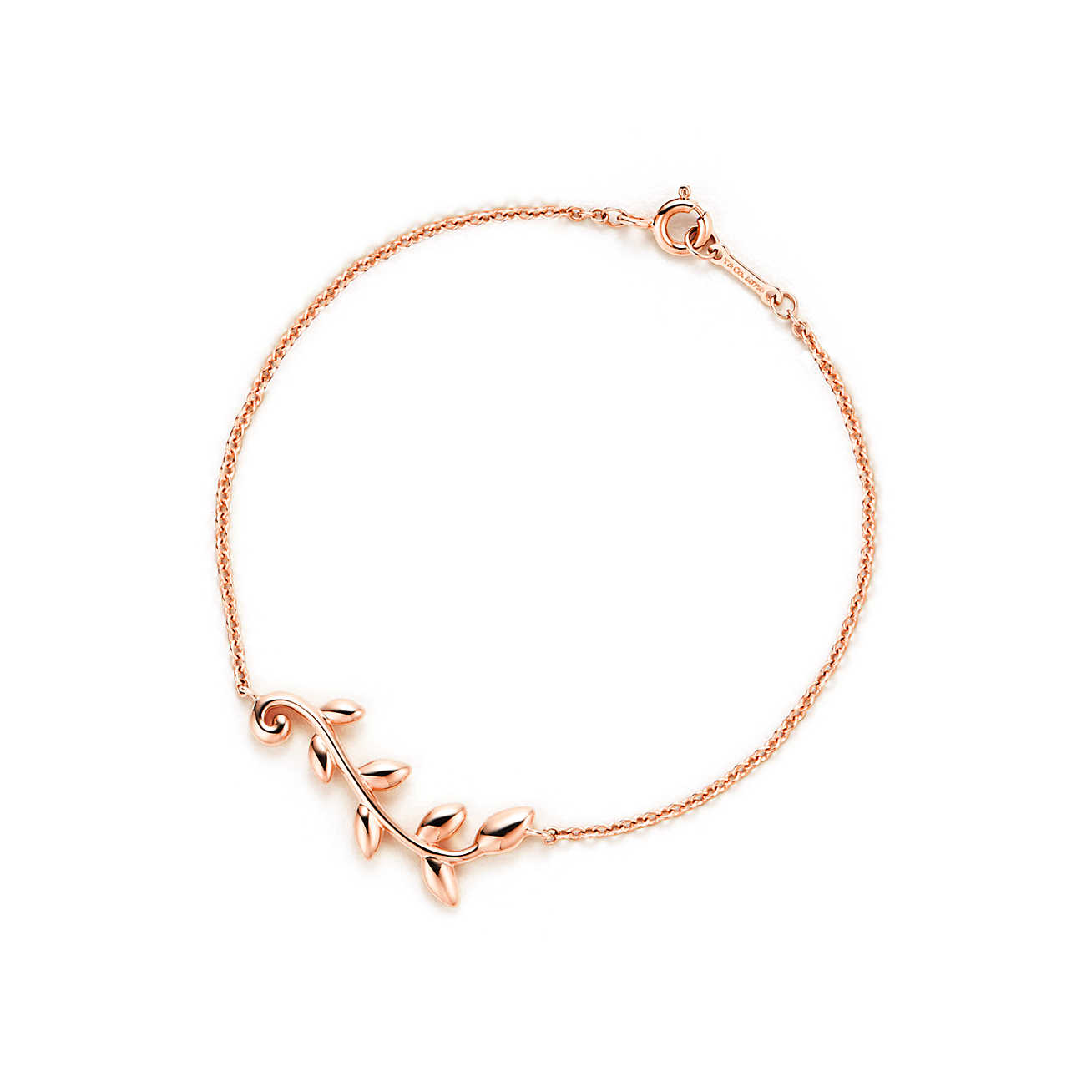 Paloma Picasso® Olive Leaf 18K玫瑰金中号蔓枝手链