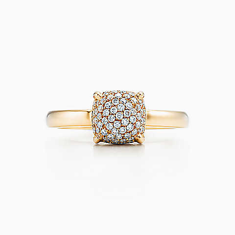 Paloma's Sugar Stacks 18K 金镶钻戒指