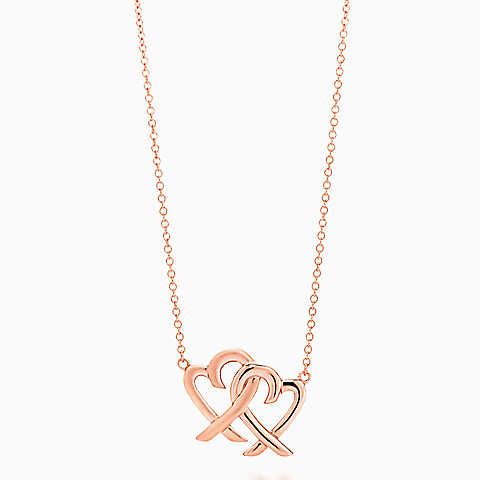 Paloma Picasso™ Loving Heart 18K 玫瑰金扣锁吊坠