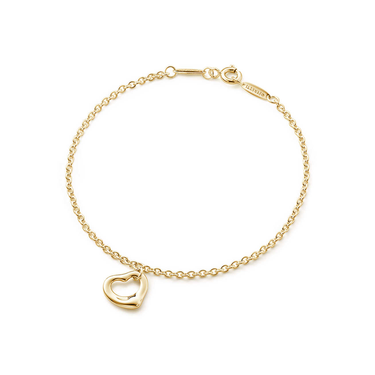 Elsa Peretti® Open Heart 18K 黄金手链