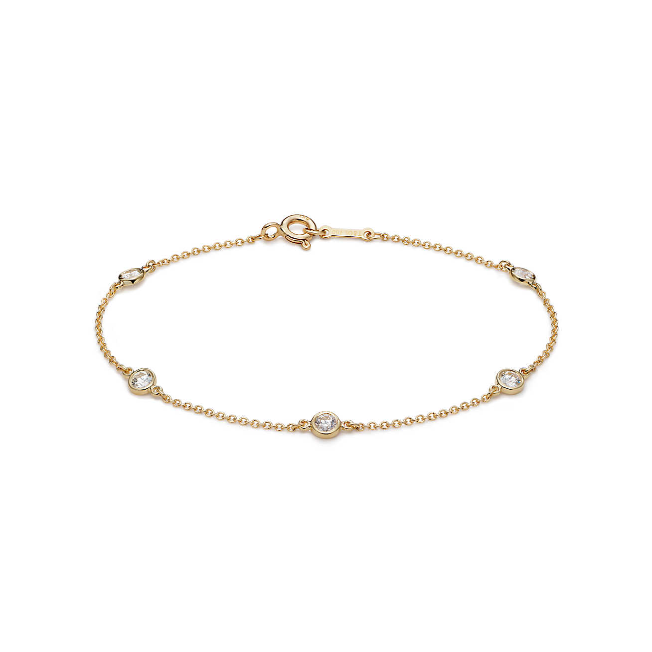 Elsa Peretti™ Diamonds by the Yard™ 18K金手链
