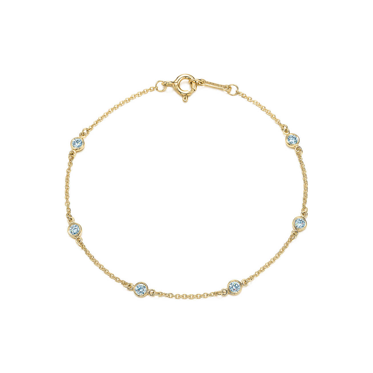 Elsa Peretti™ Diamonds by the Yard™ 18K金手链