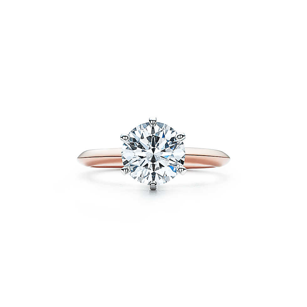 The Tiffany® Setting 18K玫瑰金